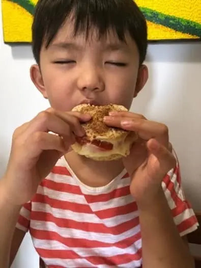 Montessori at Home: National Day Red and White Sandwich