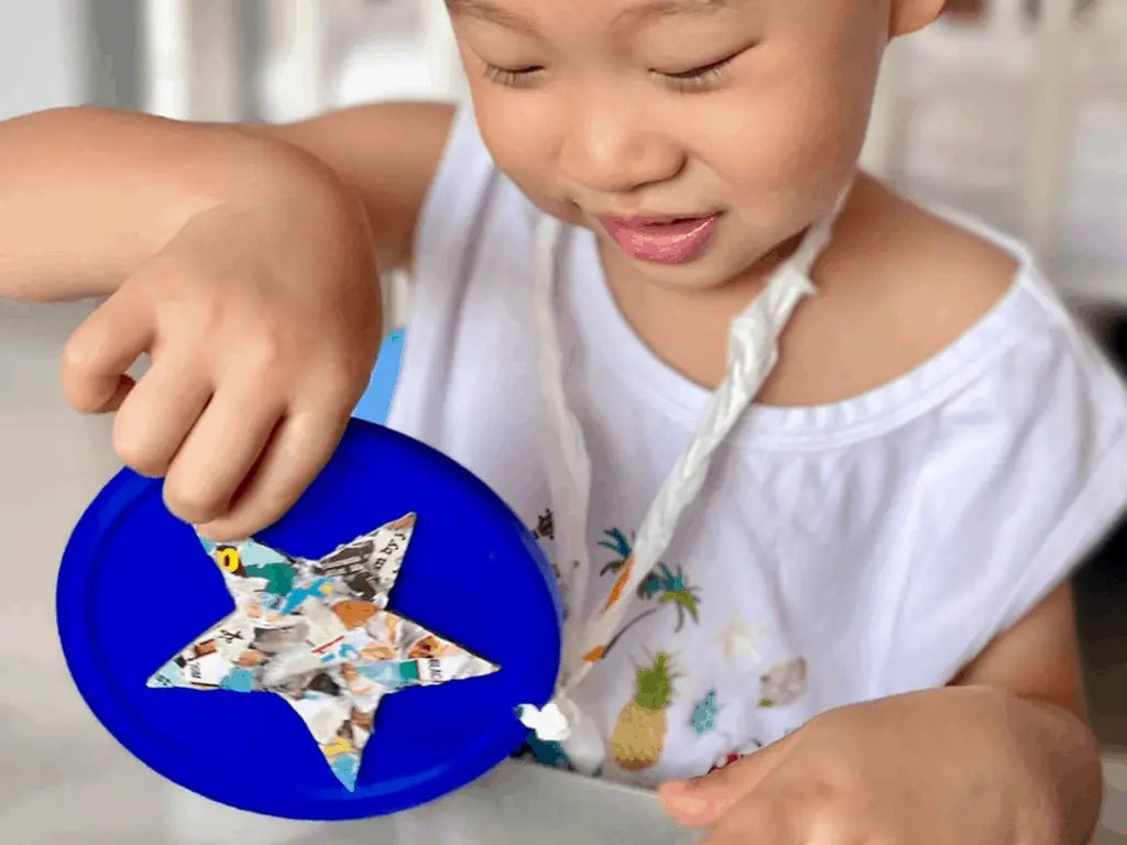 Montessori at Home: Earth Day Medal Craft
