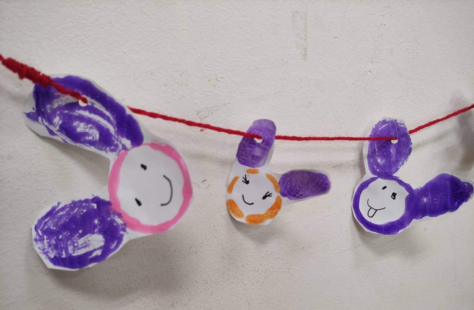 Montessori at Home: Easter Bunny Streamers!