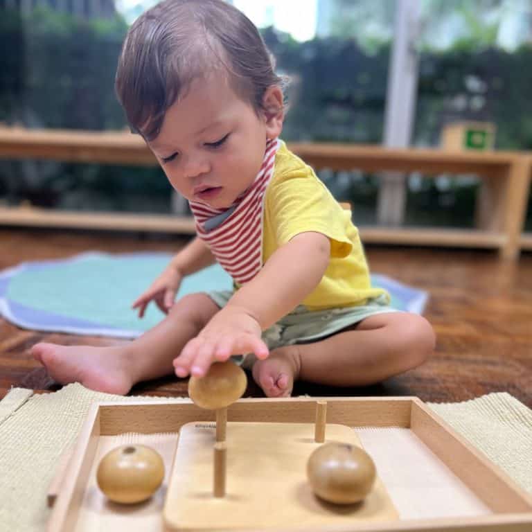 Toddler in the Nido Room