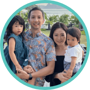 Rauf and Takako - parents of Rio and Hana